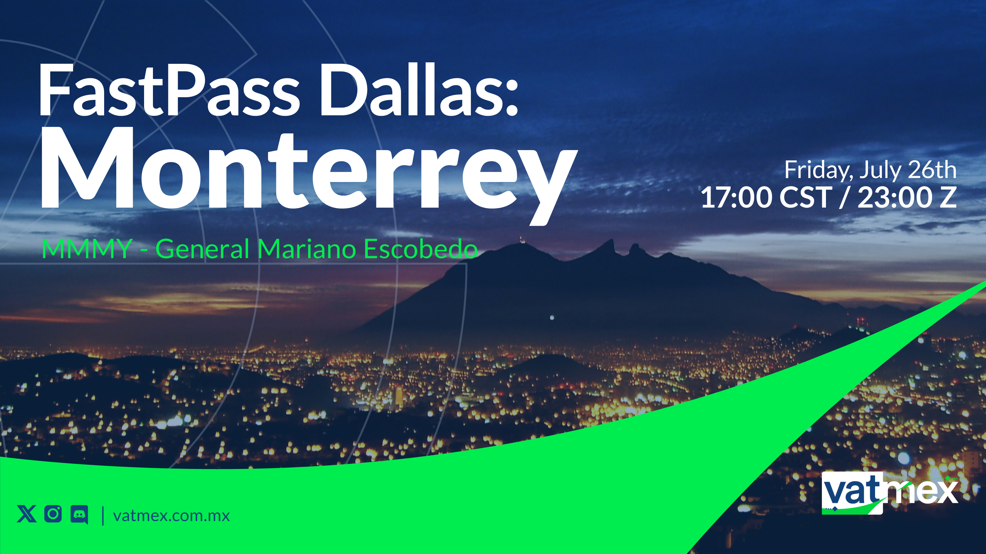 Fast-Pass Flight from Monterrey to Dallas!